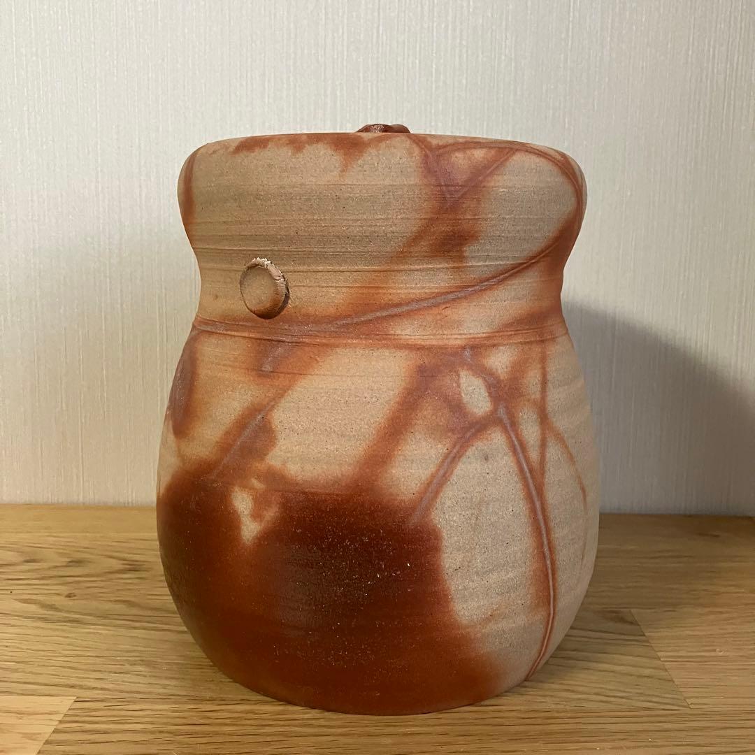 備前焼　緋襷　水差し　茶器