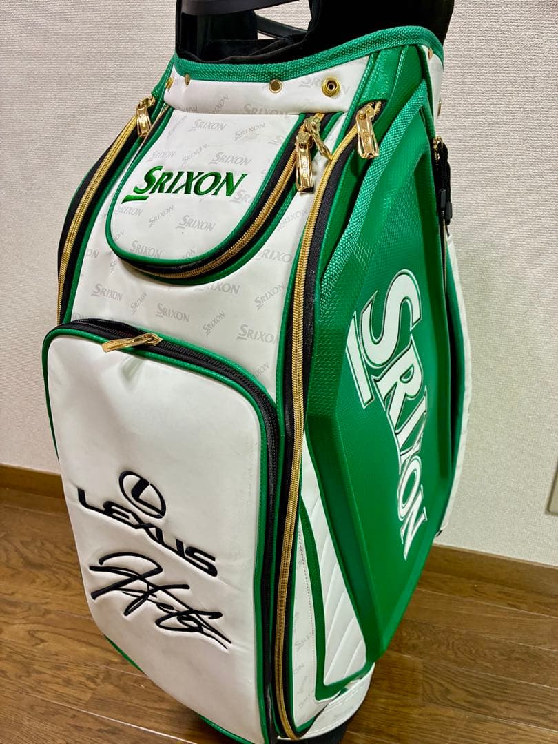 松山英樹２０２１マスターズ初優勝記念レクサス限定直筆サイン刺繍入キャディーバック