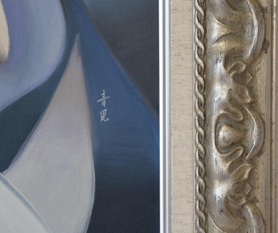 20世紀・日本の洋画家・二科展ドン　東郷青児　肉筆油彩色