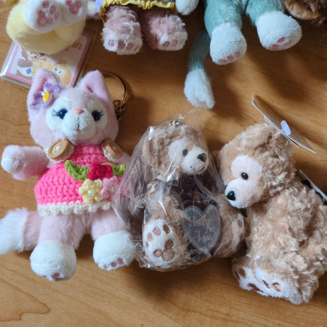 ディズニーサンリオ ぬいぐるみストラップセット髪留め クリップ