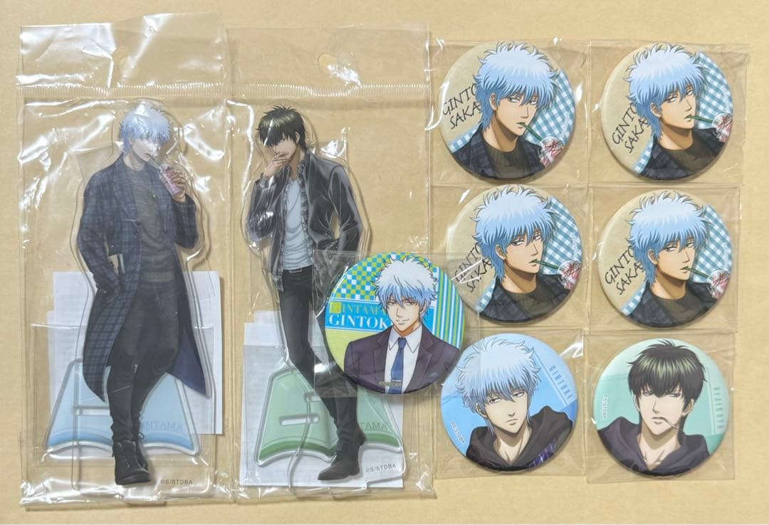 銀魂 ダッシュストア アクリルスタンド アクスタ 缶バッジ 銀時＆土方