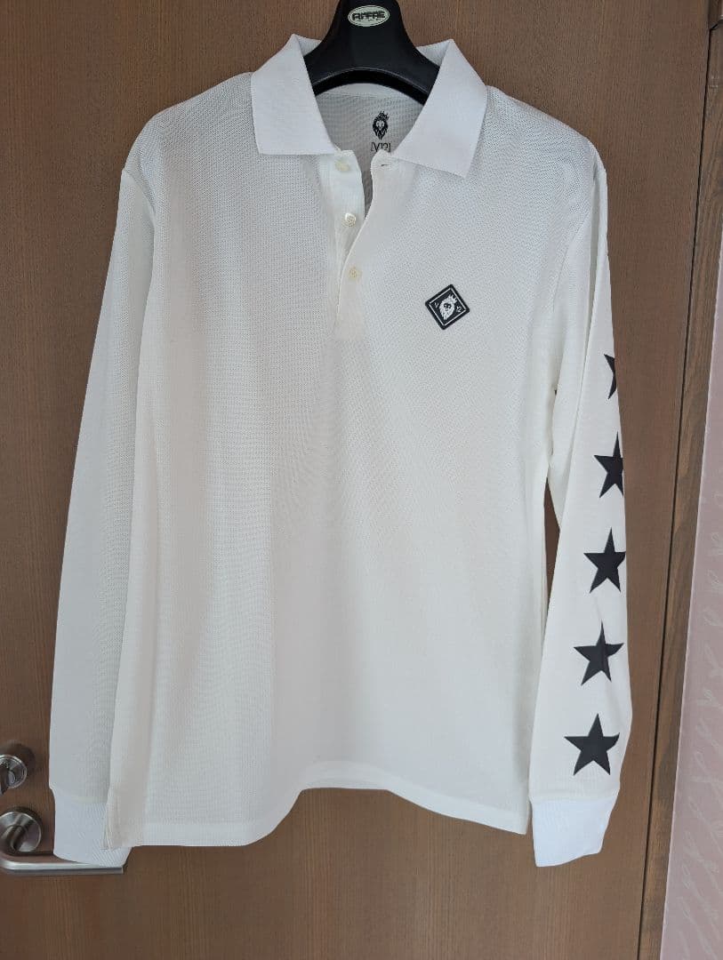 V12 メンズ ゴルフウェア 長袖 ポロシャツ M