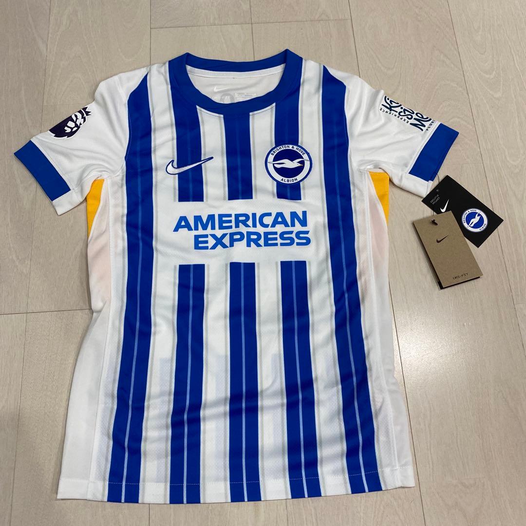 新品（大人用　Ｌ）ブライトン２２三笘薫選手 公式ユニホーム（Nike正規品）