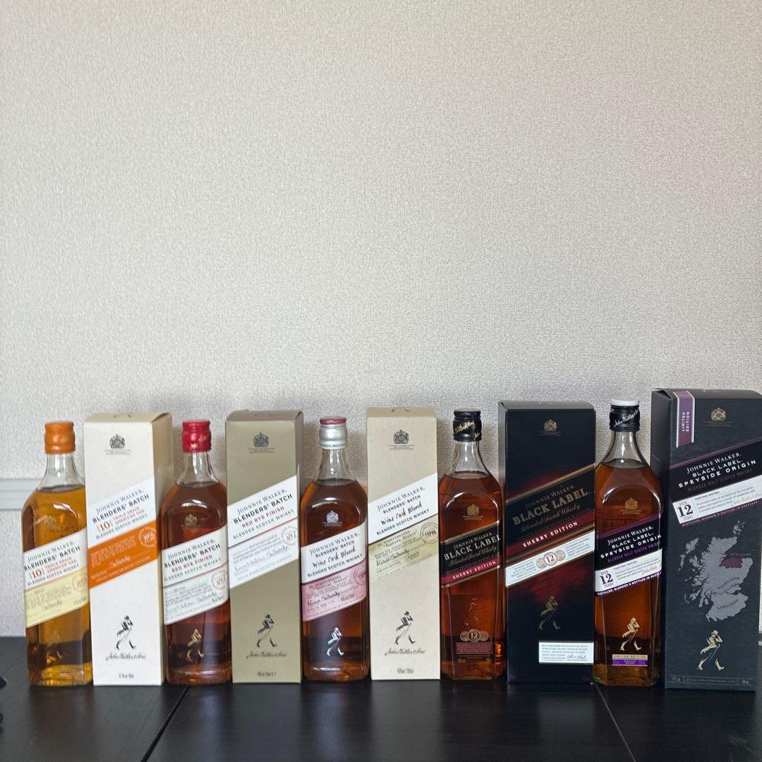 ジョニーウォーカー5本セット未開封