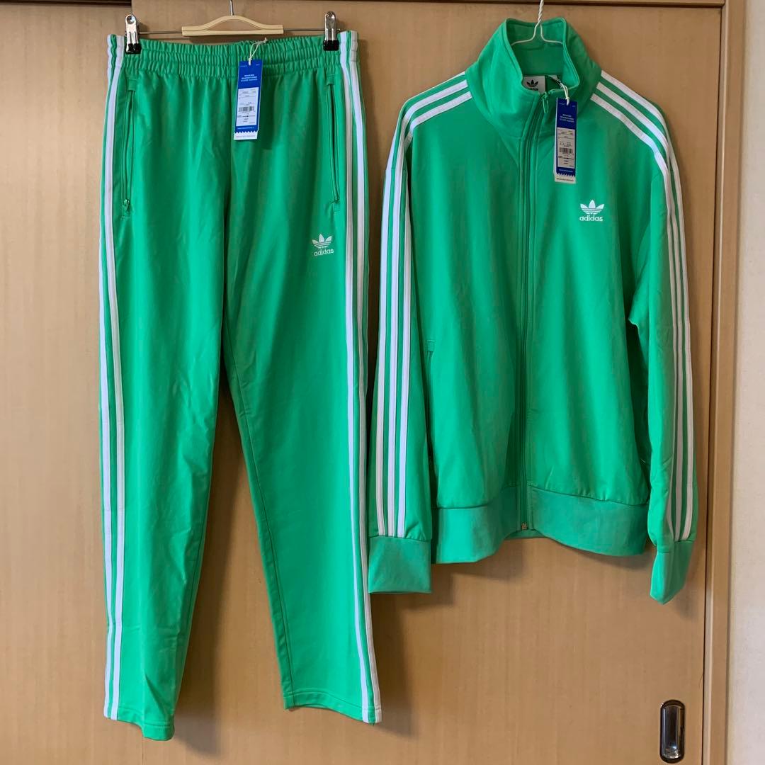 アディダス　セットアップ　アディカラークラシックス　ファイヤーバード　グリーン
