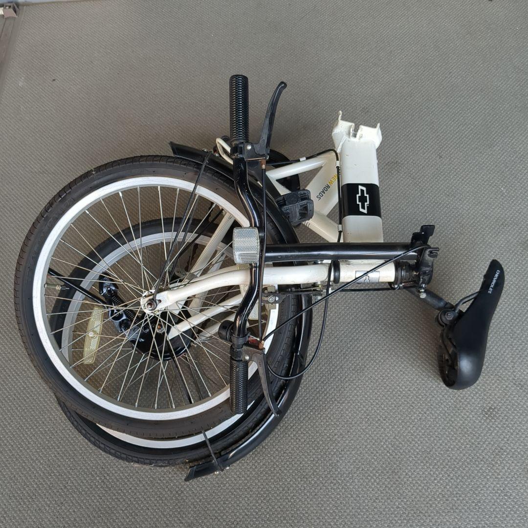 シボレー　折りたたみ自転車 ホワイト 20 インチ