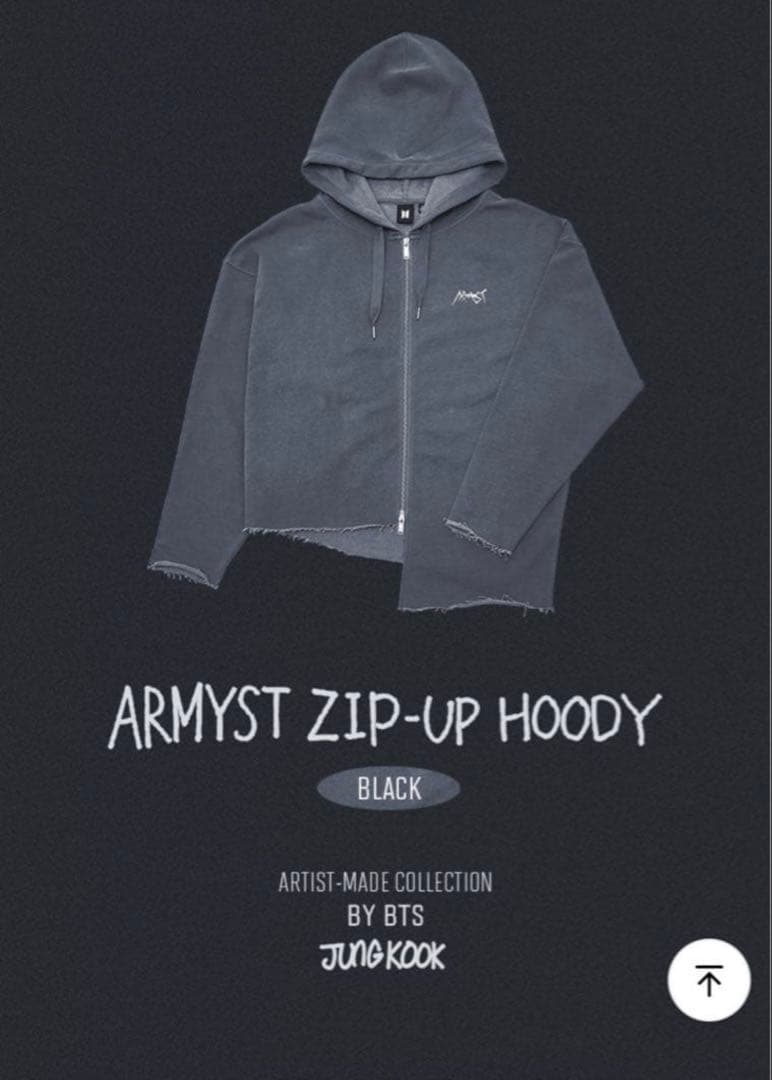BTS アーティストメイド ジョングク パーカー ブラックMサイズ