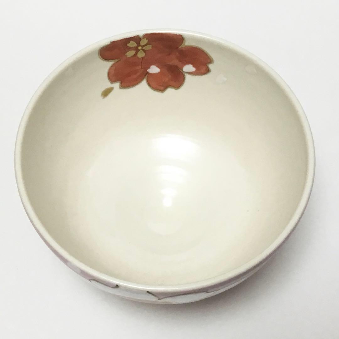 抹茶碗 白釉 桜 水出宋絢 茶道具 新品