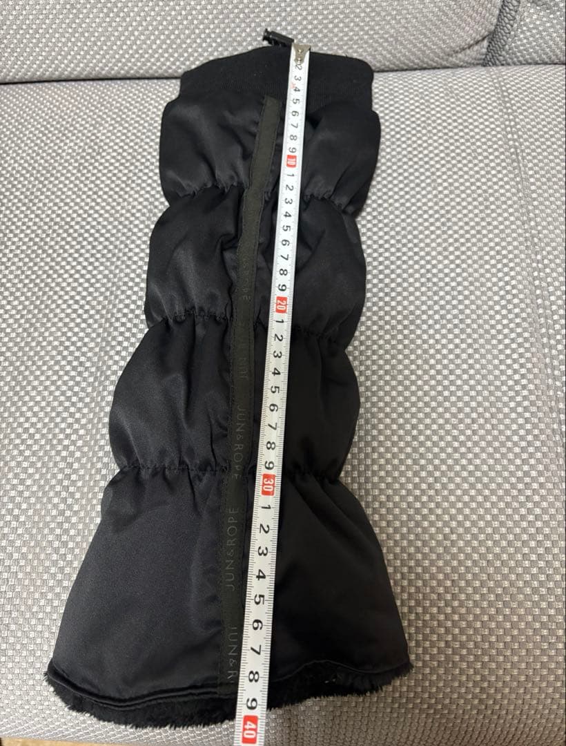 【美品】ジュンアンドロペ　レディースゴルフ　ブラックレッグウォーマー 黒