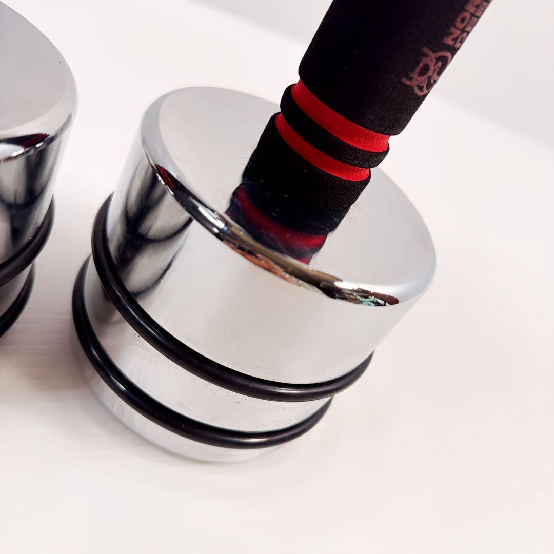 Northdeer　可変式スチール製　10kg　ダンベル　2個セット　鏡面仕上げ