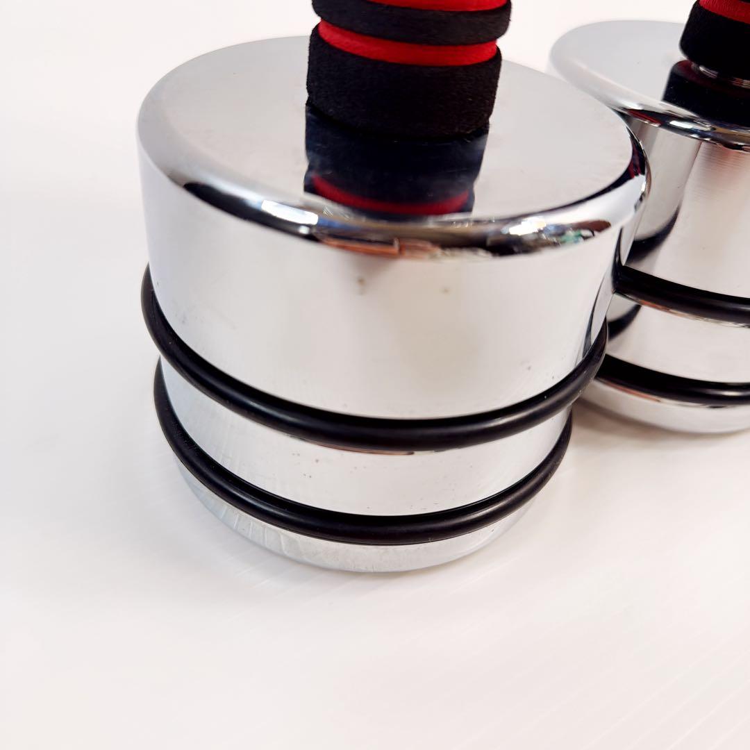 Northdeer　可変式スチール製　10kg　ダンベル　2個セット　鏡面仕上げ