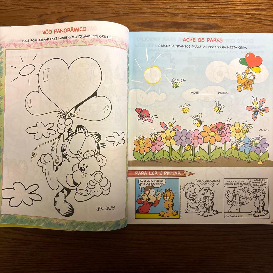 ガーフィールド　ぬりえセット