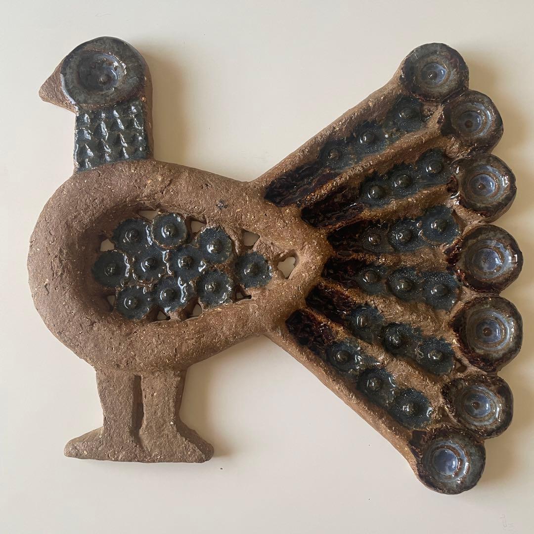 Gabi Citron-Tengborg 鳥の陶板 オブジェ 置物 北欧