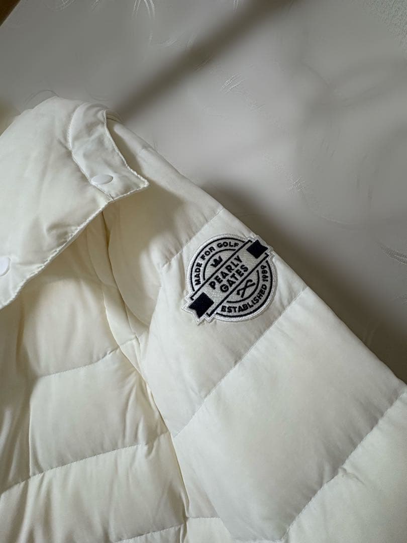 パーリーゲイツ 2way ダウンジャケット ダウンベスト 白　サイズ0