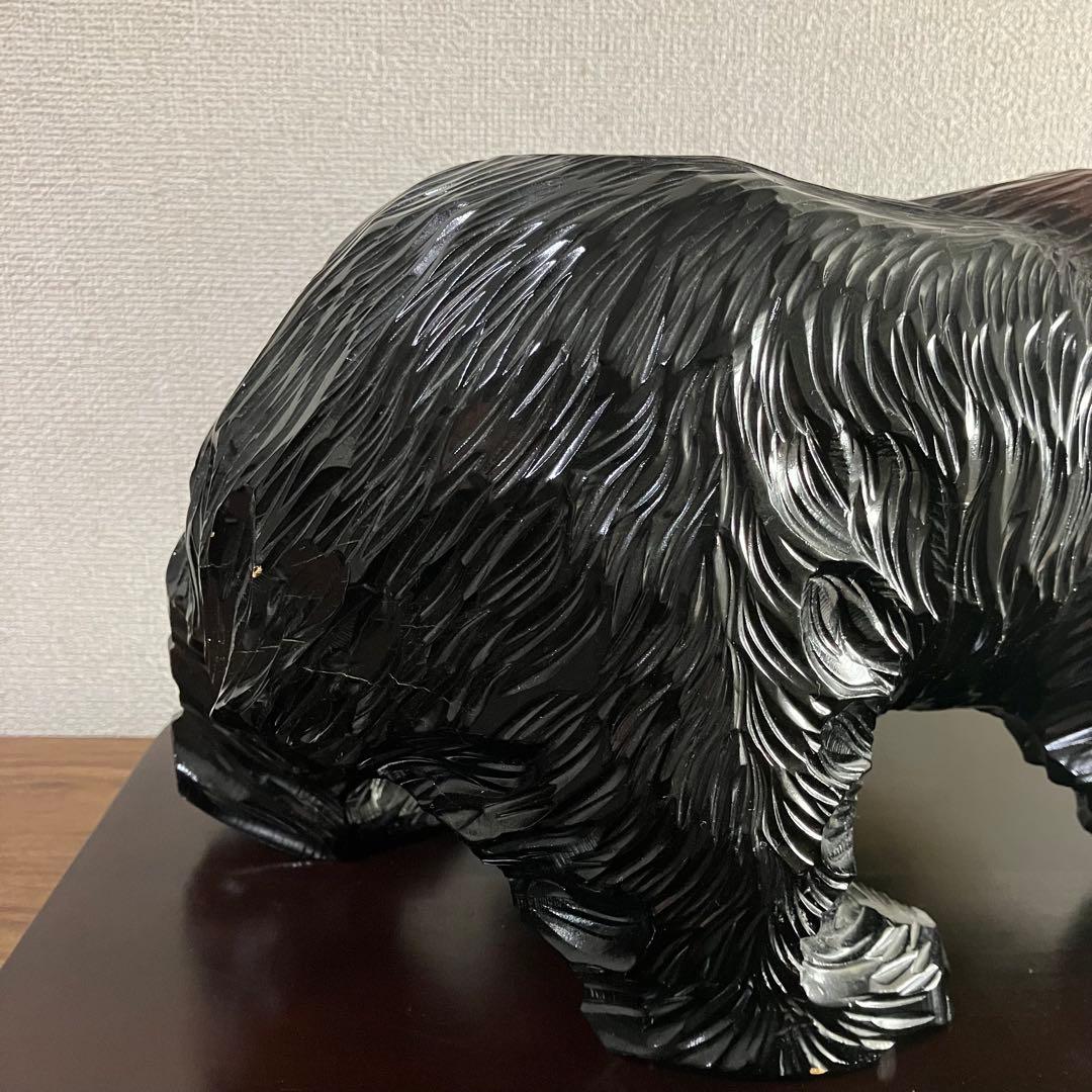 熊の木彫り・熊一刀彫北海道民芸品伝統工芸品人形郷土玩具置物古道具古物骨董