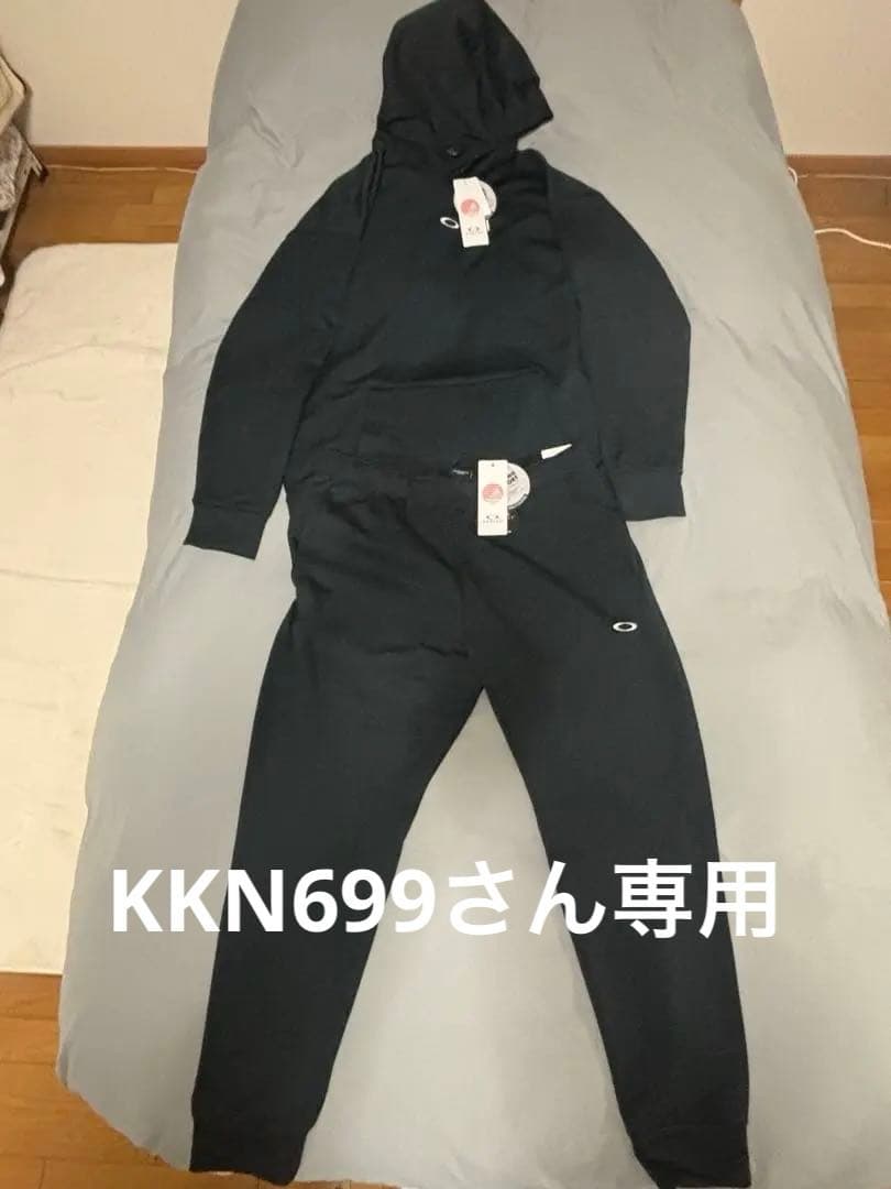 Oakley ‼️ブラック パーカー！スエットセットアップ　メンズ　XXL（3L）