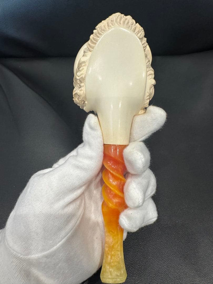 海泡石（メシャム）彫刻パイプ　人物像