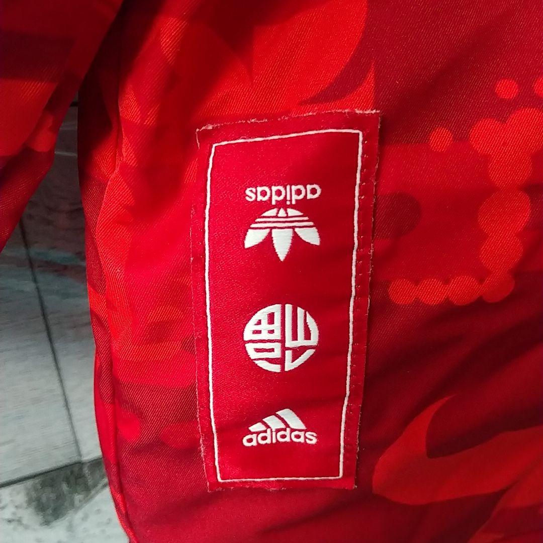 幻サイズ☆アディダス アーセナルFC 刺繍 中綿 ナイロンジャケット 6XO