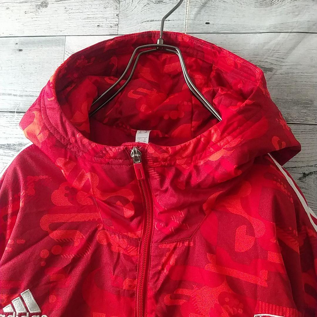 幻サイズ☆アディダス アーセナルFC 刺繍 中綿 ナイロンジャケット 6XO