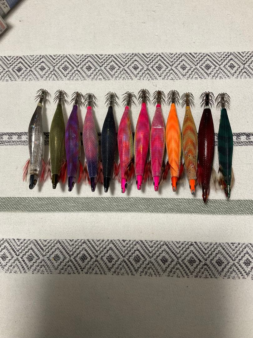 ティップラン餌木 47本 使用品 エメラルダスボートⅡ おまけ付き