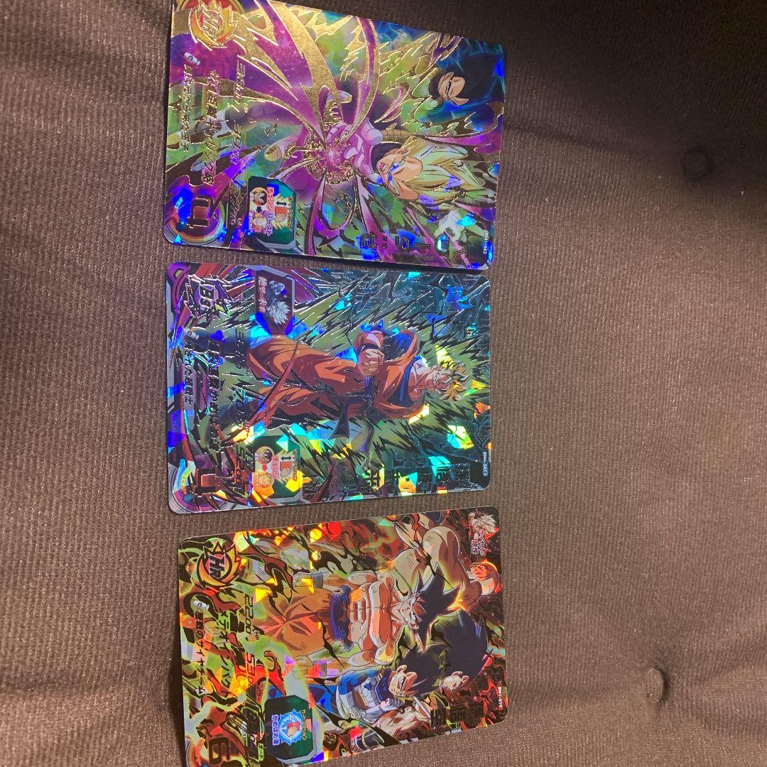 BM4弾の孫悟飯・未来とBM1の悟空とベジータゼノ