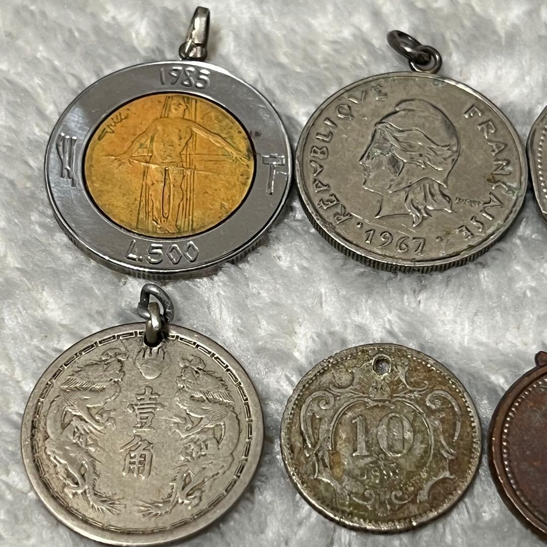 ネックレス 古銭 詳細不明 コレクション整理品 遺品整理 記念硬貨　まとめ