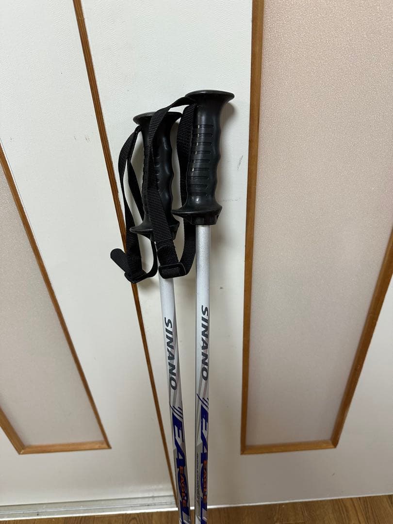 中古FISCHER スキー板155cm,ブーツ25.5cm,ストック110cm