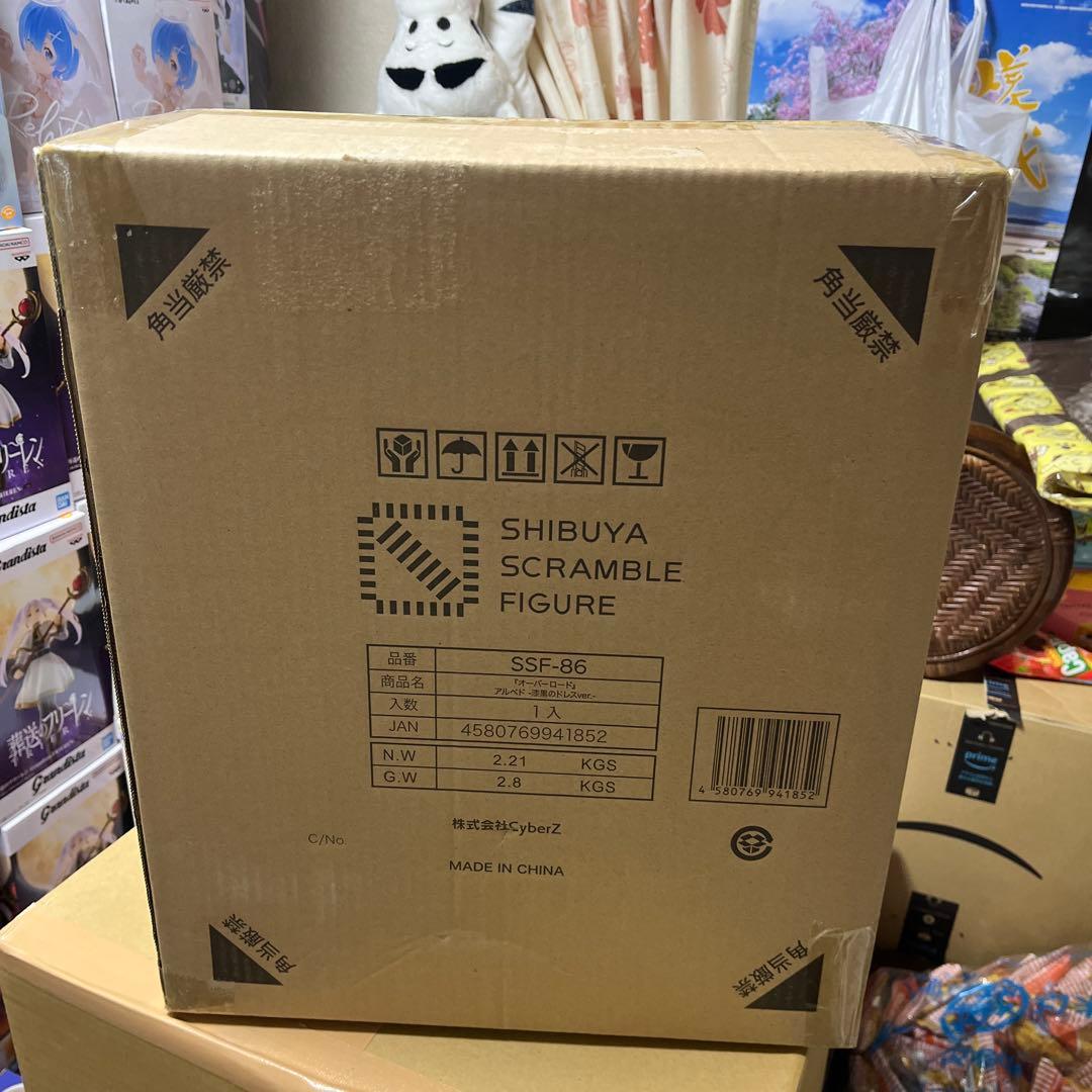 渋谷スクランブルフィギュア　アルベド　漆黒のドレスver.