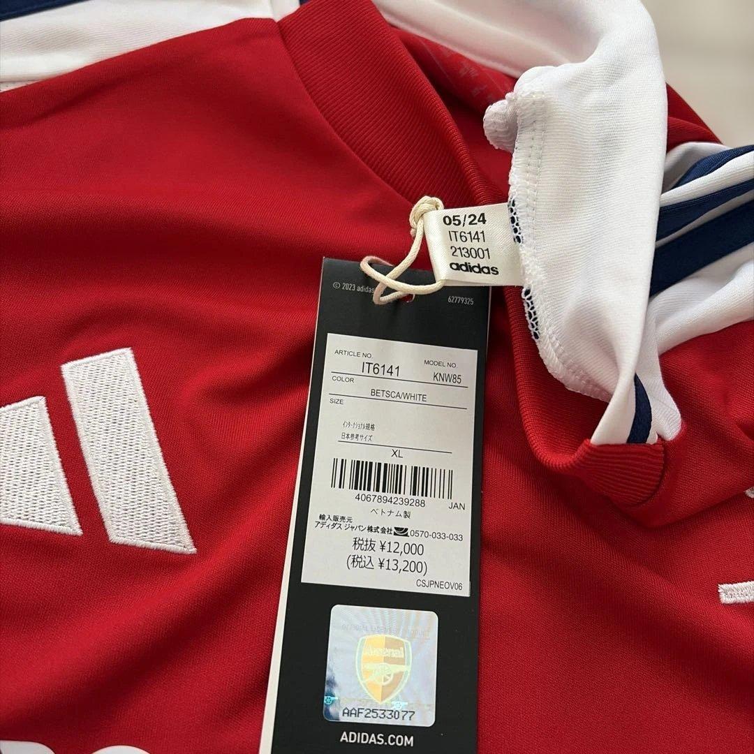 24/25アーセナル　1stユニフォーム　ライス　CL仕様　XLサイズ　紙タグ付