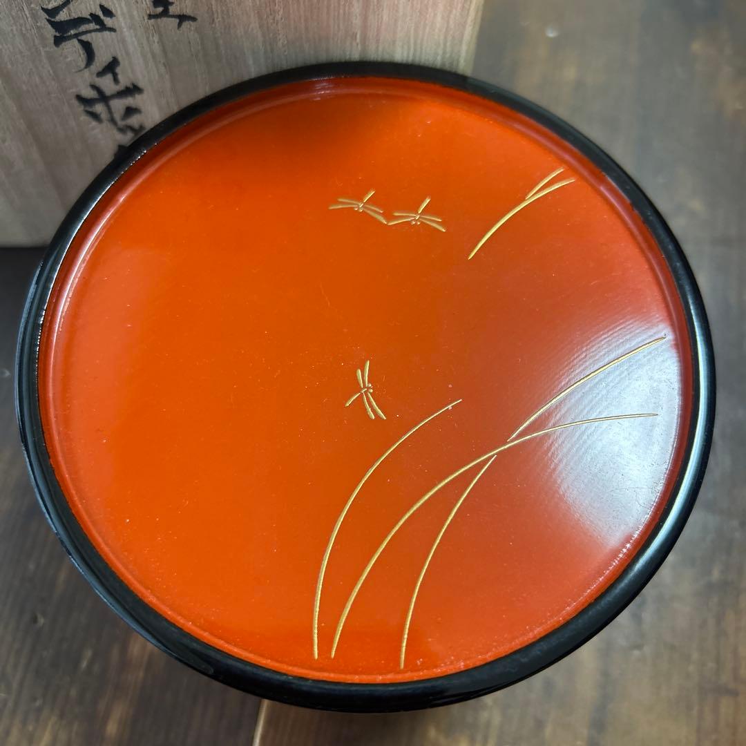 輪島塗　輪島漆器　摂田照彦　キャンディーボックス　童蒔絵　高級漆器　希少　レア