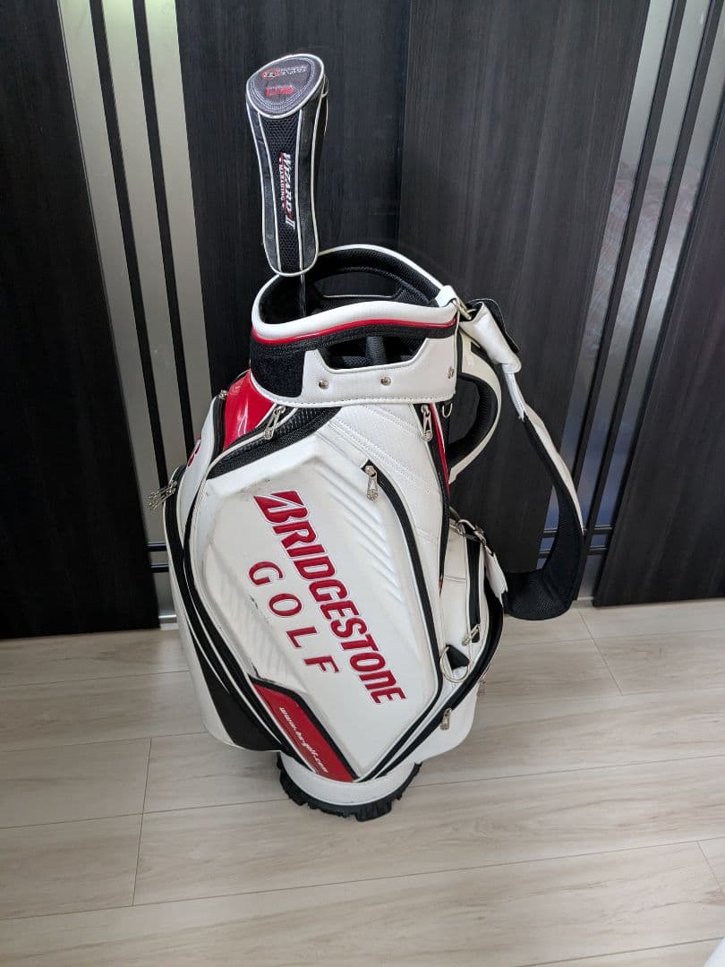 BRIDGESTONE ゴルフ キャディバッグ ホワイト/レッド
