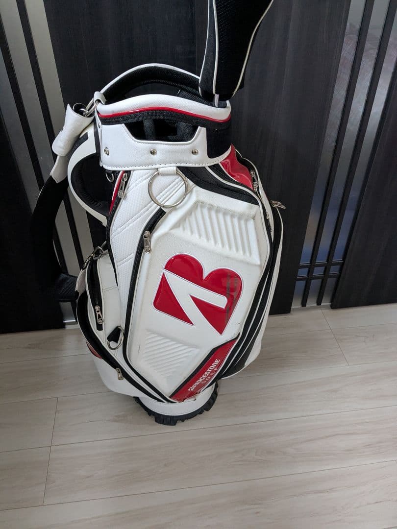 BRIDGESTONE ゴルフ キャディバッグ ホワイト/レッド