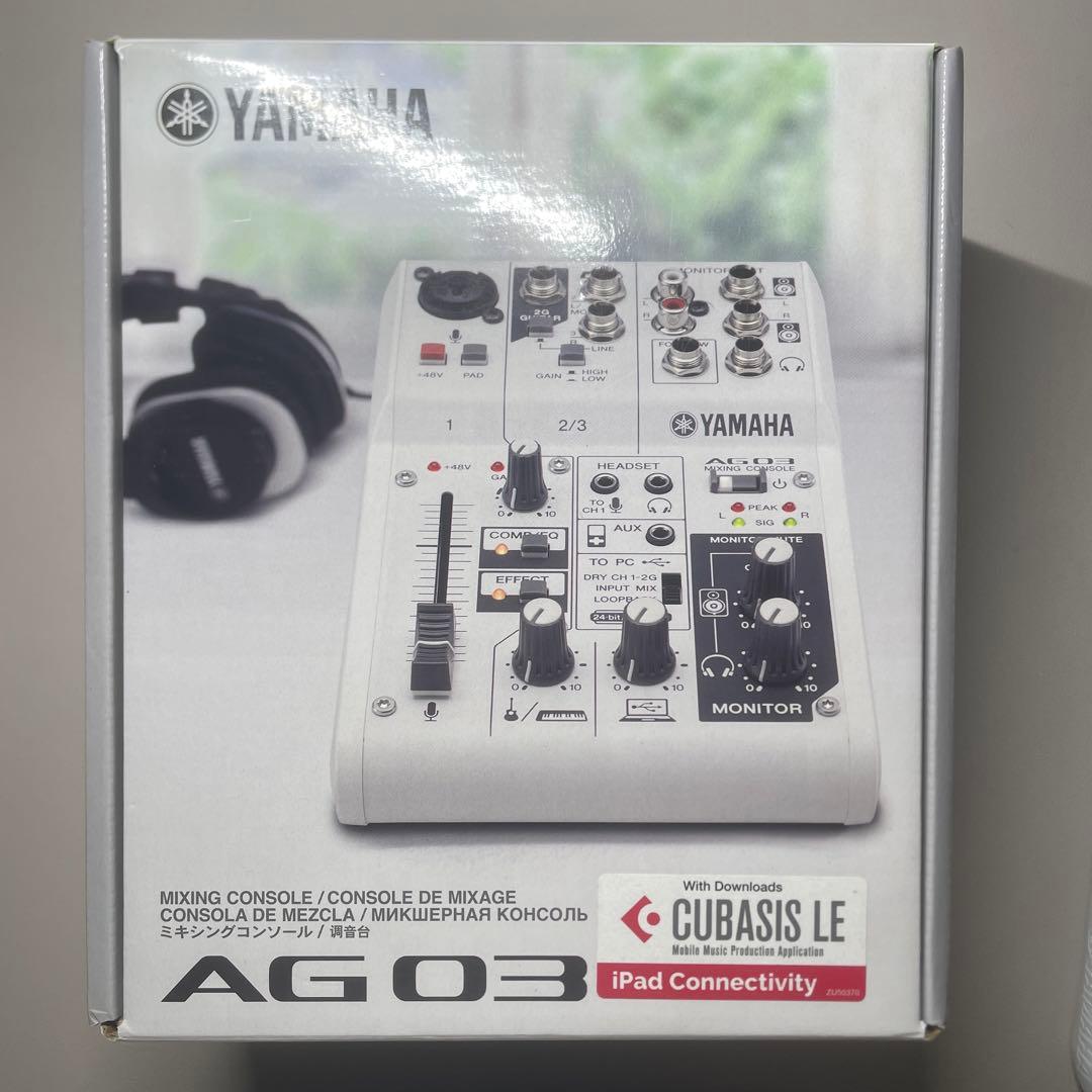 美品　YAMAHA AG03 オーディオインターフェース ホワイト