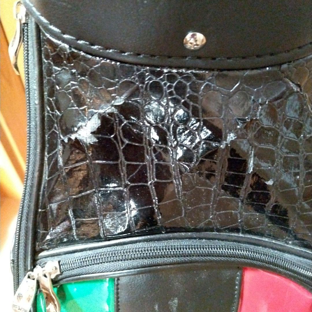 Kappa ITALIA キャディバッグ ブラック/グリーン/レッド