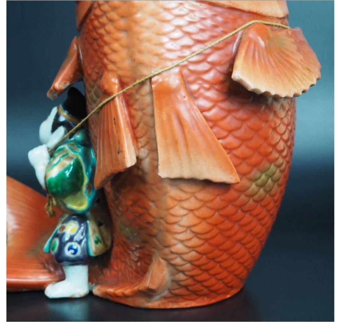 送料無料　明治時代　九谷恵比寿様　高さ31ｃｍ　迫力満点★大珍品★超レア★