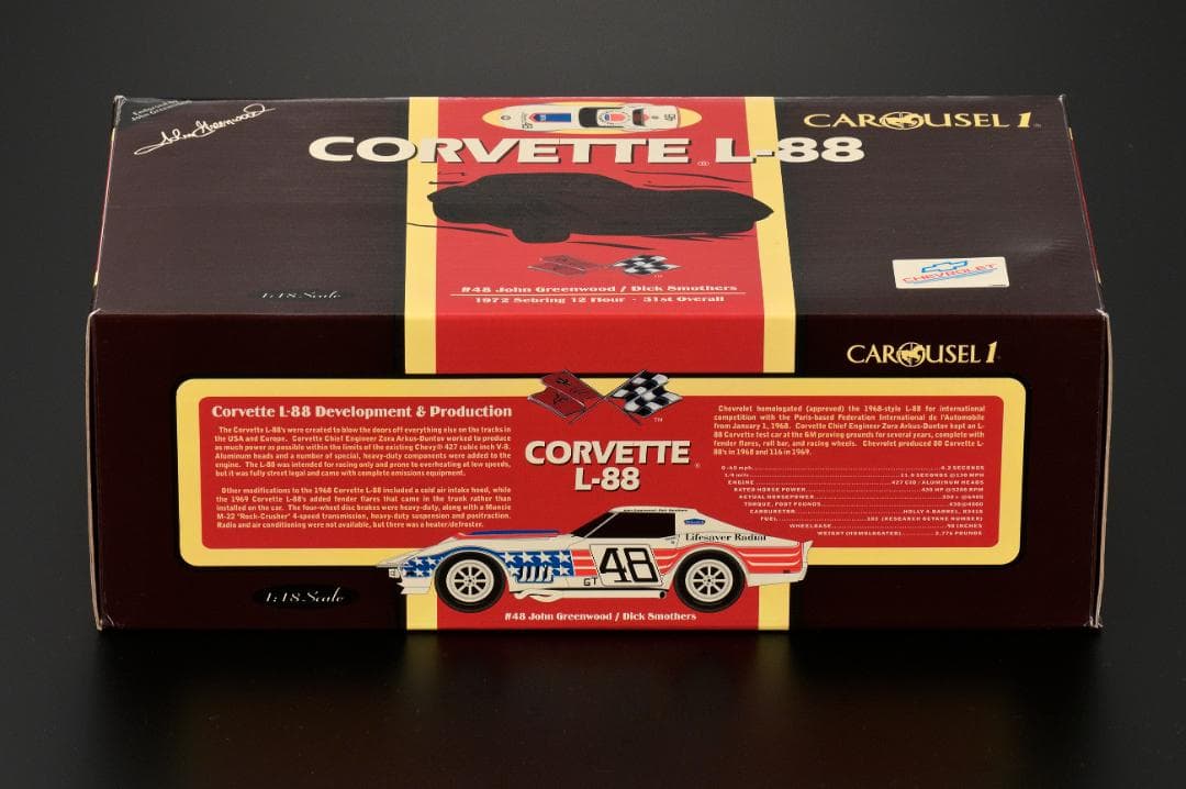 CORVETTE L-88　　CAROUSEL 1 Die Cast -