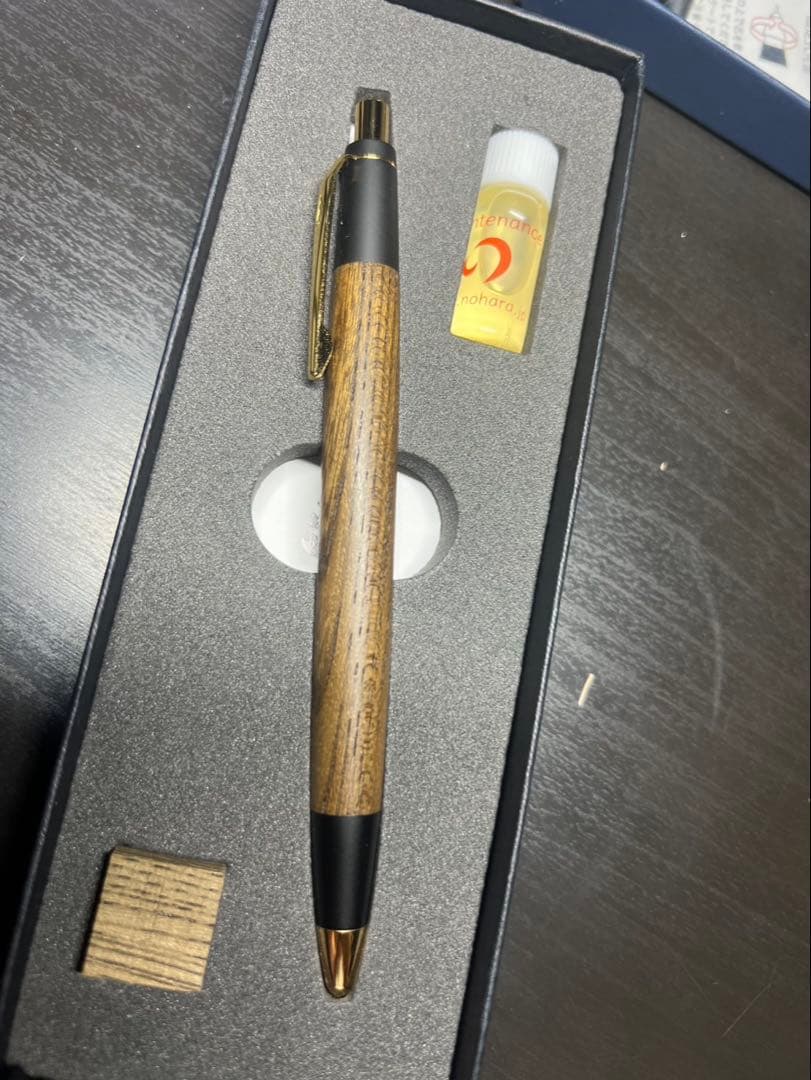野原工芸 シャープペンシル　神代欅　ゴールド