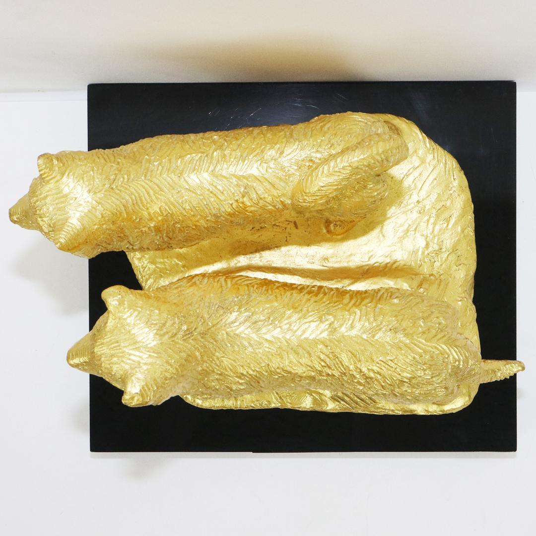 富永直樹 タロジロ ブロンズ製 本金箔仕上げ　共箱