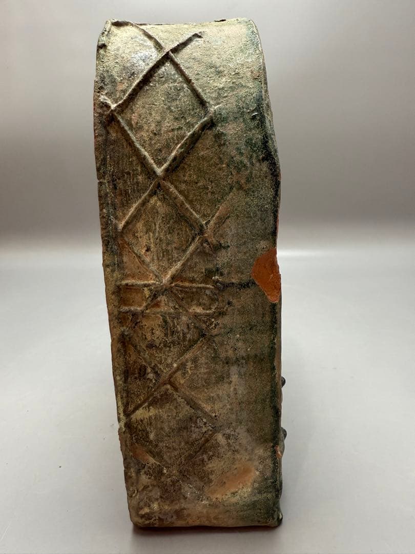 DT666 中国美術 漢緑釉 竈門 台所 置物 古陶磁