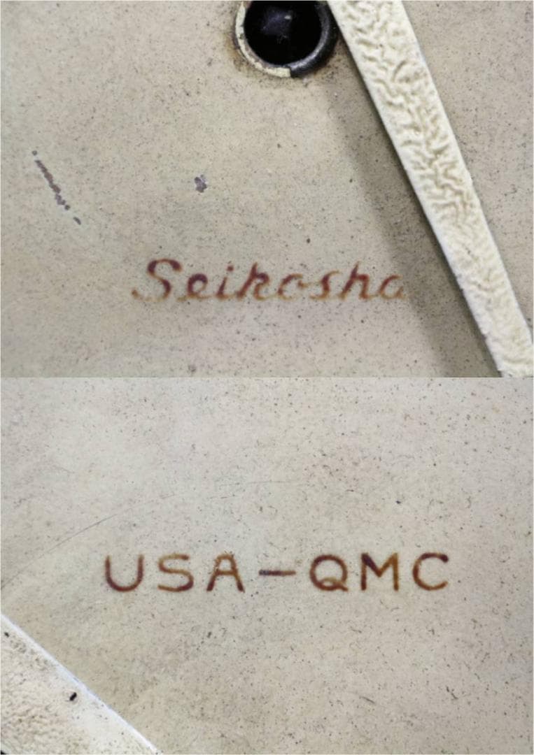 掛け時計 手巻き 精工舎 USA QMC アメリカ陸軍需品科 ヴィンテージ