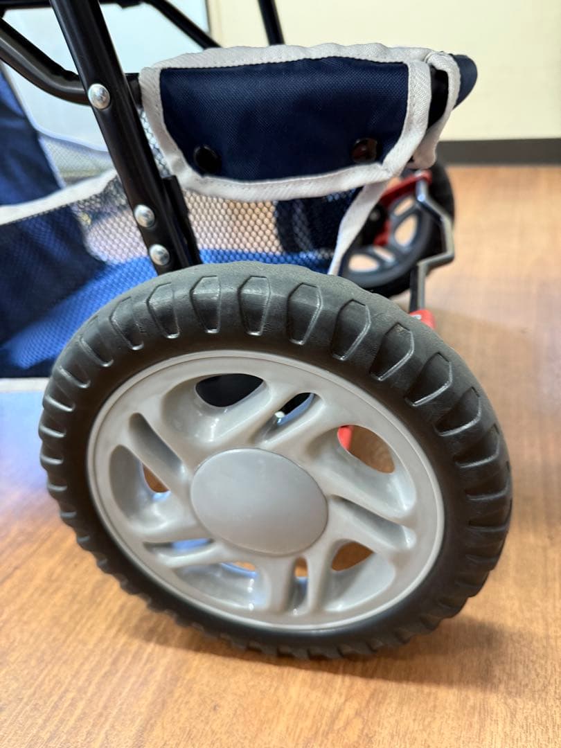 DOG DEPT ペットカート ネイビー/レッド