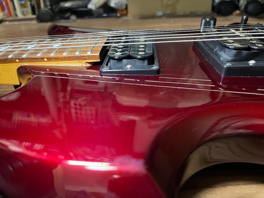 B.C.RICH モッキンバード ダークメタリックレッド　ソフトケース付