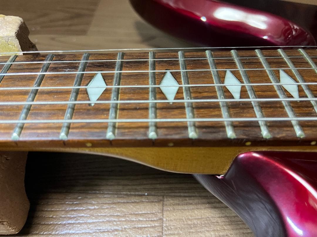 B.C.RICH モッキンバード ダークメタリックレッド　ソフトケース付