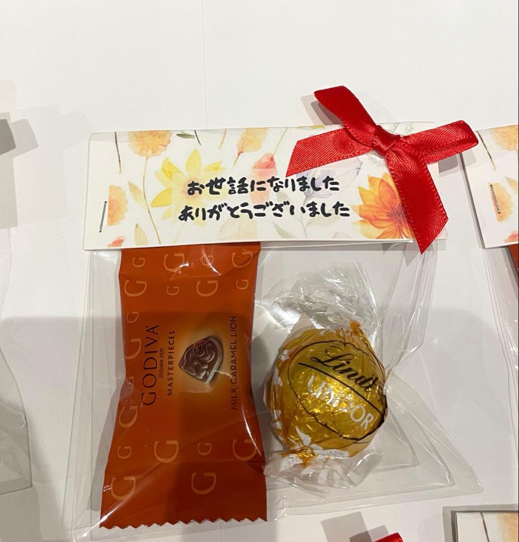 退職・異動・卒園 お世話になりました プチギフト 個包装 6個セット