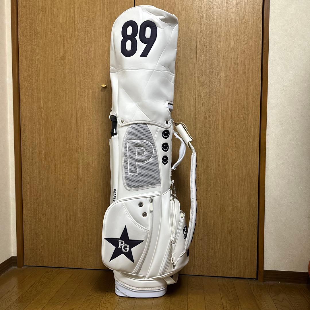 PEARLY GATES ゴルフバッグ ホワイト＋アイアンカバー付
