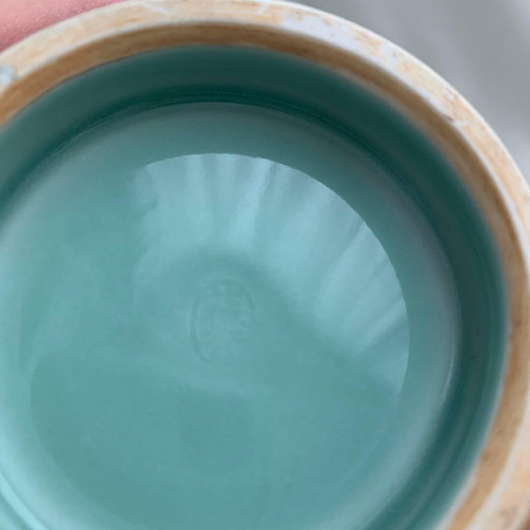 八田蘇谷　飛青瓷　花瓶　平安青瓷窯　共箱