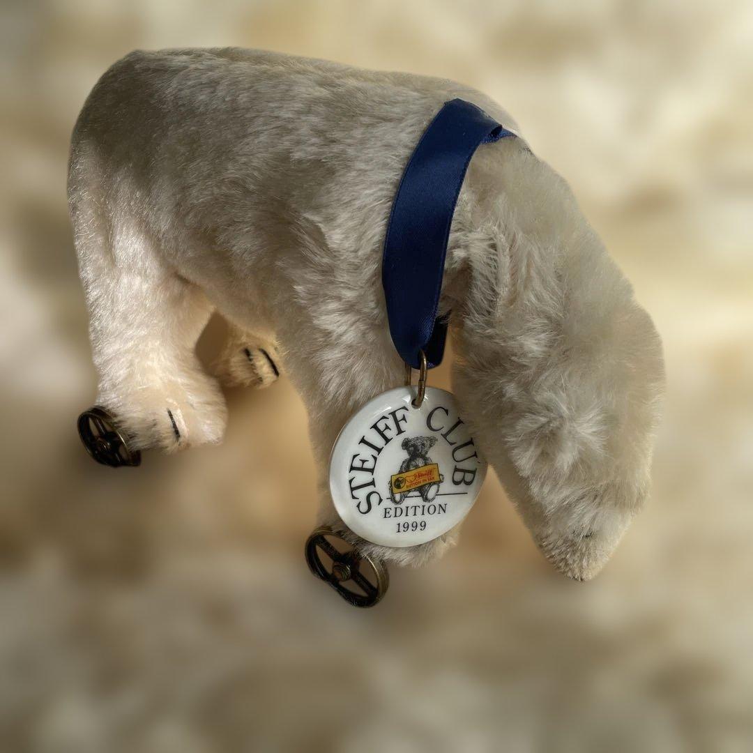 Steiff シュタイフ　車輪に乗る白熊（シュタイフクラブ限定）おまけ付き