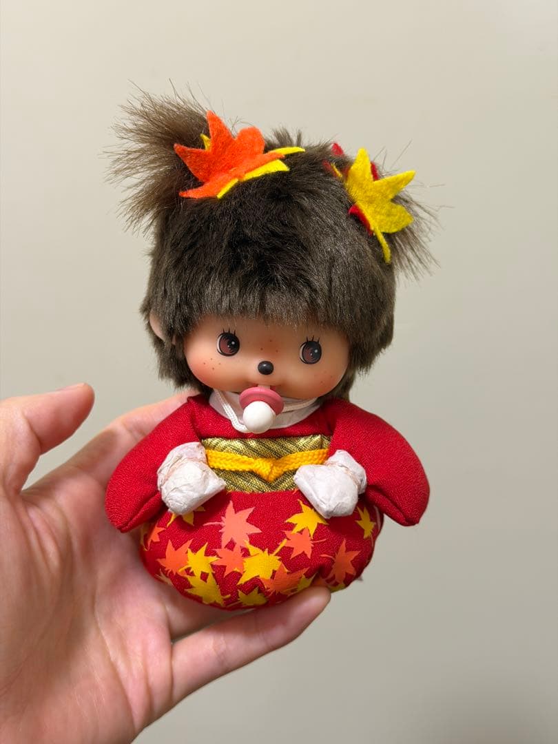 モンチッチ ベビーチッチ　着物　紅葉