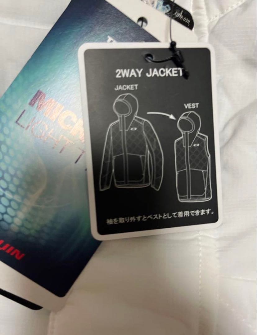 新品　L オークリー OAKLEY ゴルフ 中綿ジャケット 2WAY ベスト