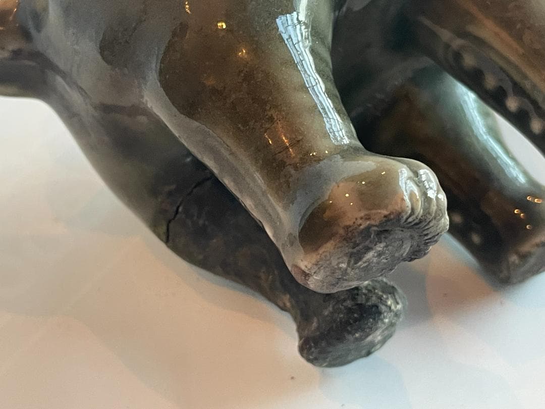 希少 三田青磁 獅子 香炉 江戸時代後期 1800年代 兵庫陶芸美術館所蔵